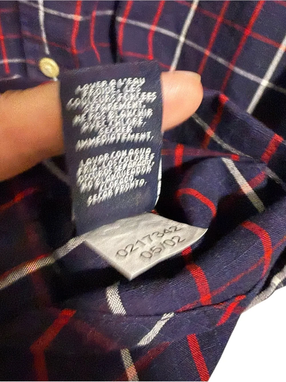 Tommy Hilfiger Heritage Regular-Fit Oxford Windowpane Plaid Check Shirt Size XL